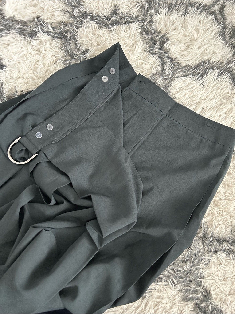 COS Pleated Skirt With D-Ring Belt - Picture 6 of 8